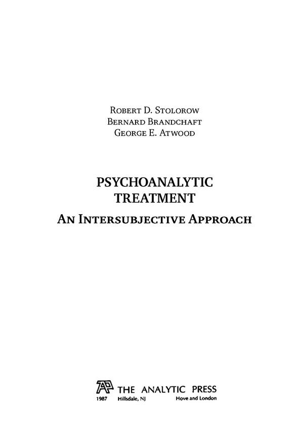Клинический психоанализ: интерсубъективный подход