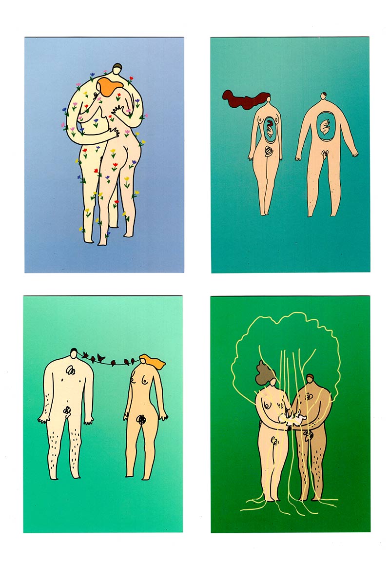Метафорические открытки для пар "Адам и Ева"