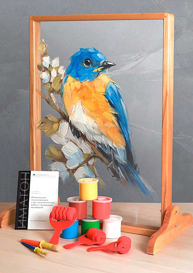 Арт-терапевтический комплекс с прозрачным мольбертом - cogito-shop.com