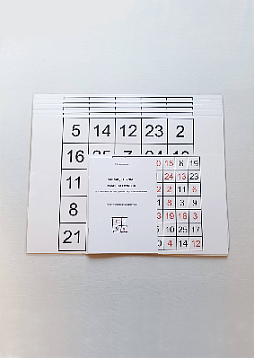 Психологические методики исследования внимания "Таблицы Шульте" и "Таблица Горбова" (формат А3)