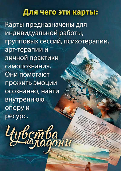 Метафорические открытки "Чувства на ладони" - cogito-shop.com